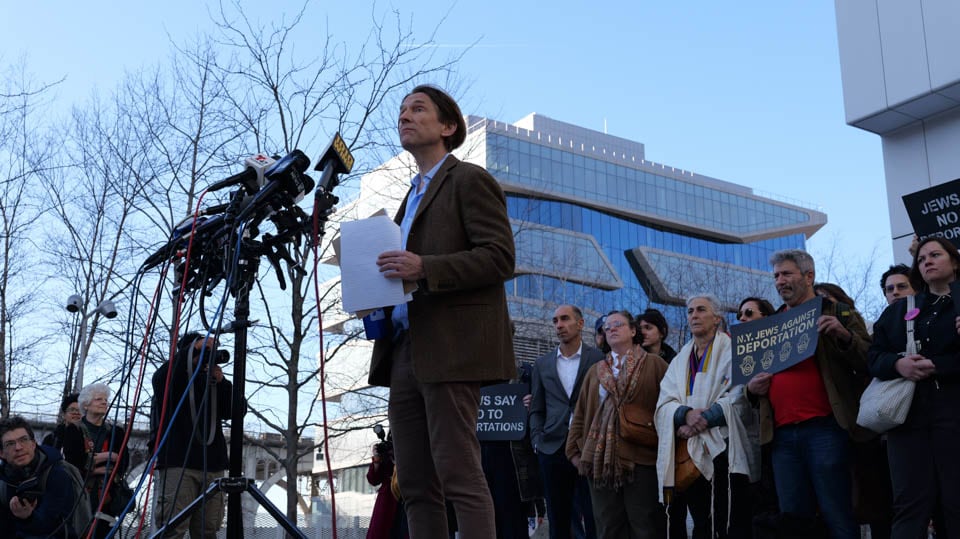Columbia and Barnard faculty condemn arrest of Palestinian activist Mahmoud Khalil, SIPA ’24, at press conference